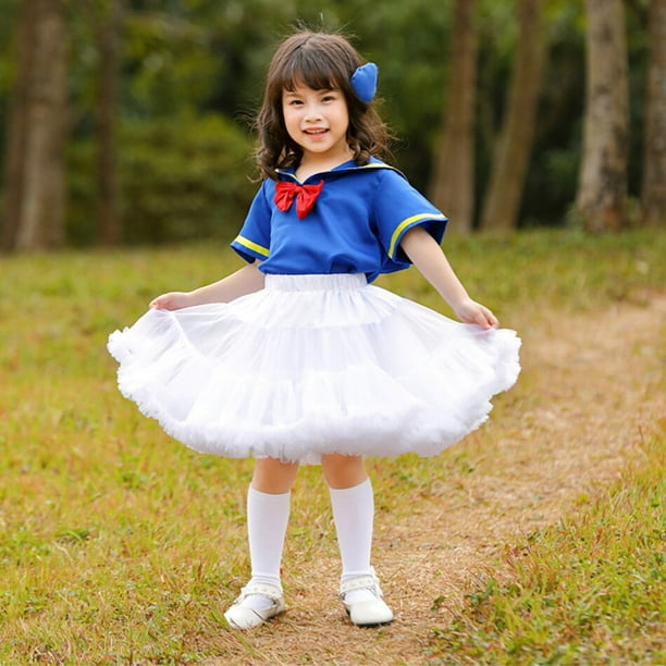Disfraz de Halloween Cosplay Anime japones Pato Donald Adulto Ninos Ninas Familia Trajes a juego Azul marino Marinero Tutu DressKid S Gao Jinjia LED Walmart en linea