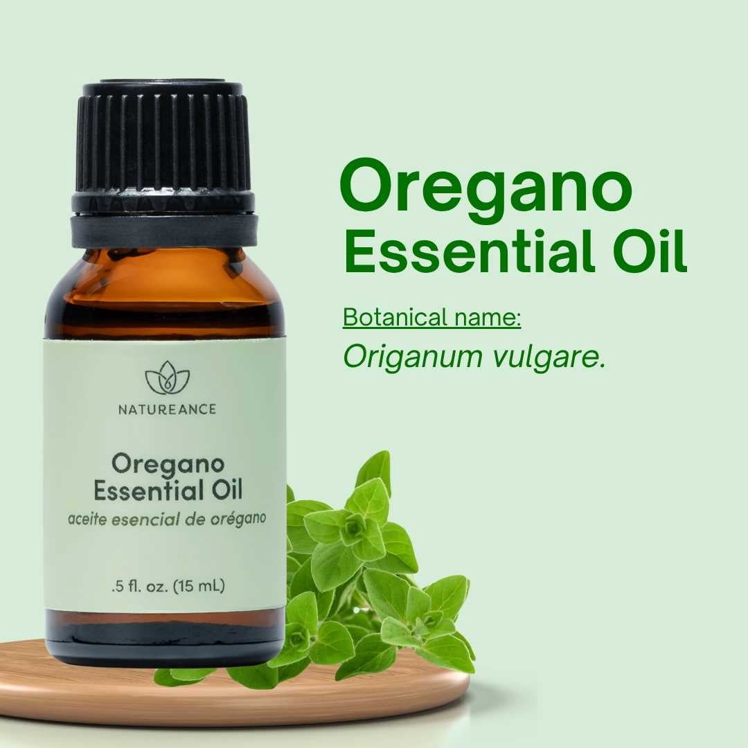 Natureance Oregano Essential Oil (0.5 oz) - 100% Pure and Natural, Therapeutic Grade Essential Oil