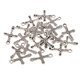 thumbnail image 1 of 20 piezas de aleación de plata con colgante de cruz, colgantes de collar, hallazgos artesanales para manualidades de joyería hechas perfecl Antiguo colgante de dijes cruzados, 1 of 8