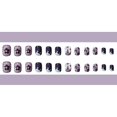 thumbnail image 3 of 24PCS Patch à Ongles Lavande Type de Colle de Style Doux Amovible Court Paragraphe Manucure Gagner du Temps Faux, 3 of 5