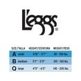 thumbnail image 2 of L'eggs Women's Sheer Energy No Roll Waistband Pantyhose, 2 Pack, 2 of 3