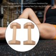 thumbnail image 3 of 1 Pair Parallettes Gymnastics Calisthenics Handstand Bar Wooden, 3 of 5