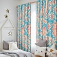 thumbnail image 5 of Blackout Kids Curtains,Blue and Pink Pioneer Flower Childrens Insulated Curtains Set Of 2,Bedroom Essentials,Toddler Room Decor 52x84in(132x213cm), 5 of 5