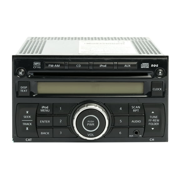 Restored 2011-13 Nissan Juke AM FM Aux Single Disc CD MP3 Player 281851KM2A OPT CY11G (Refurbished)