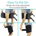 Thigh Brace Hamstring Quad Wrap Adjustable Compression Sleeve