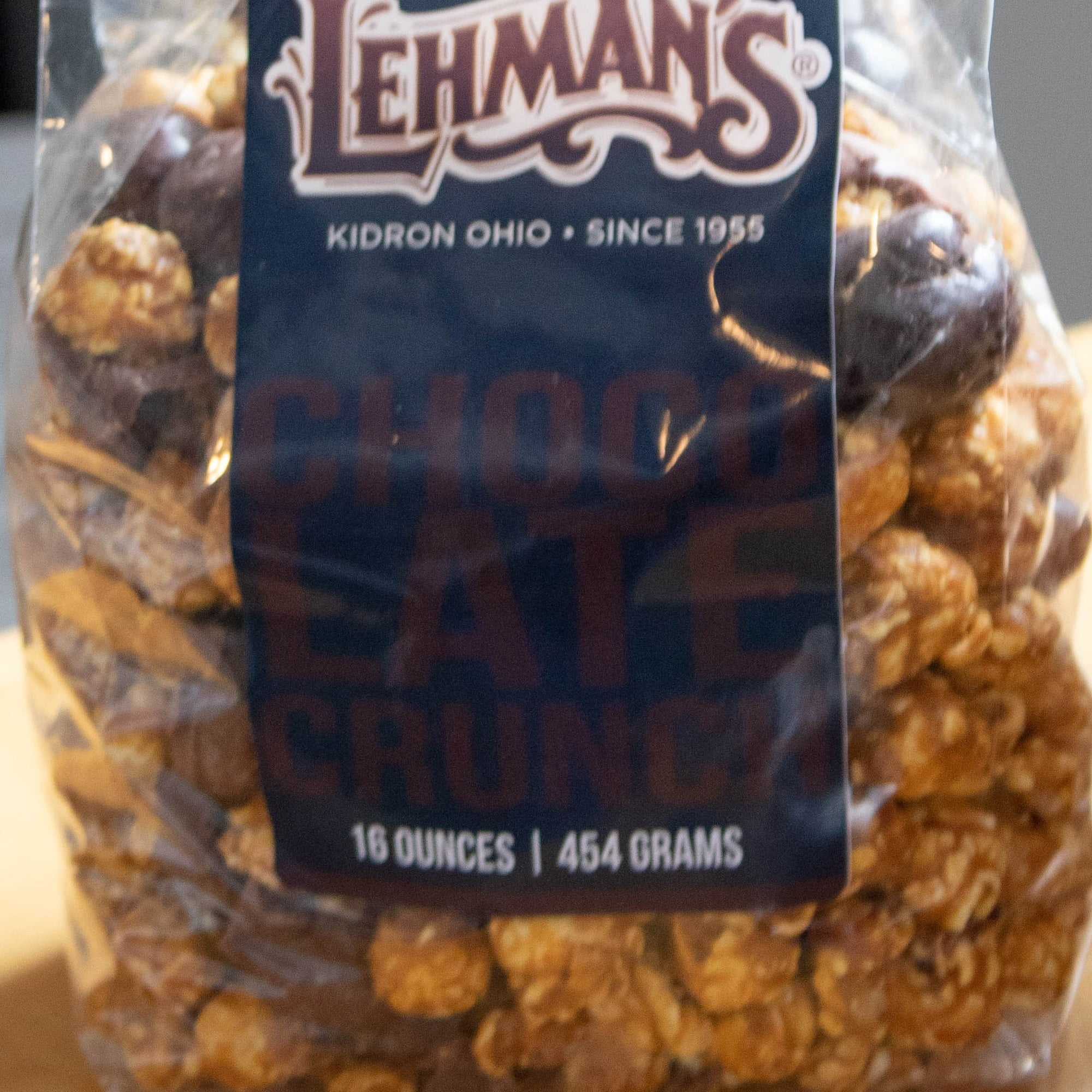 South Bend Chocolate Company Caramel Popcorn Snack Mix, 1 lb bag, Crunchy Popped Corn Treat, Chocolate Flavor