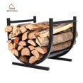 thumbnail image 1 of MF Studio 17 Inches Semicirle Small Firewood Rack Steel Frame Firewood Storage Rack Suitable for Indoor and Outdoor, 1 of 2