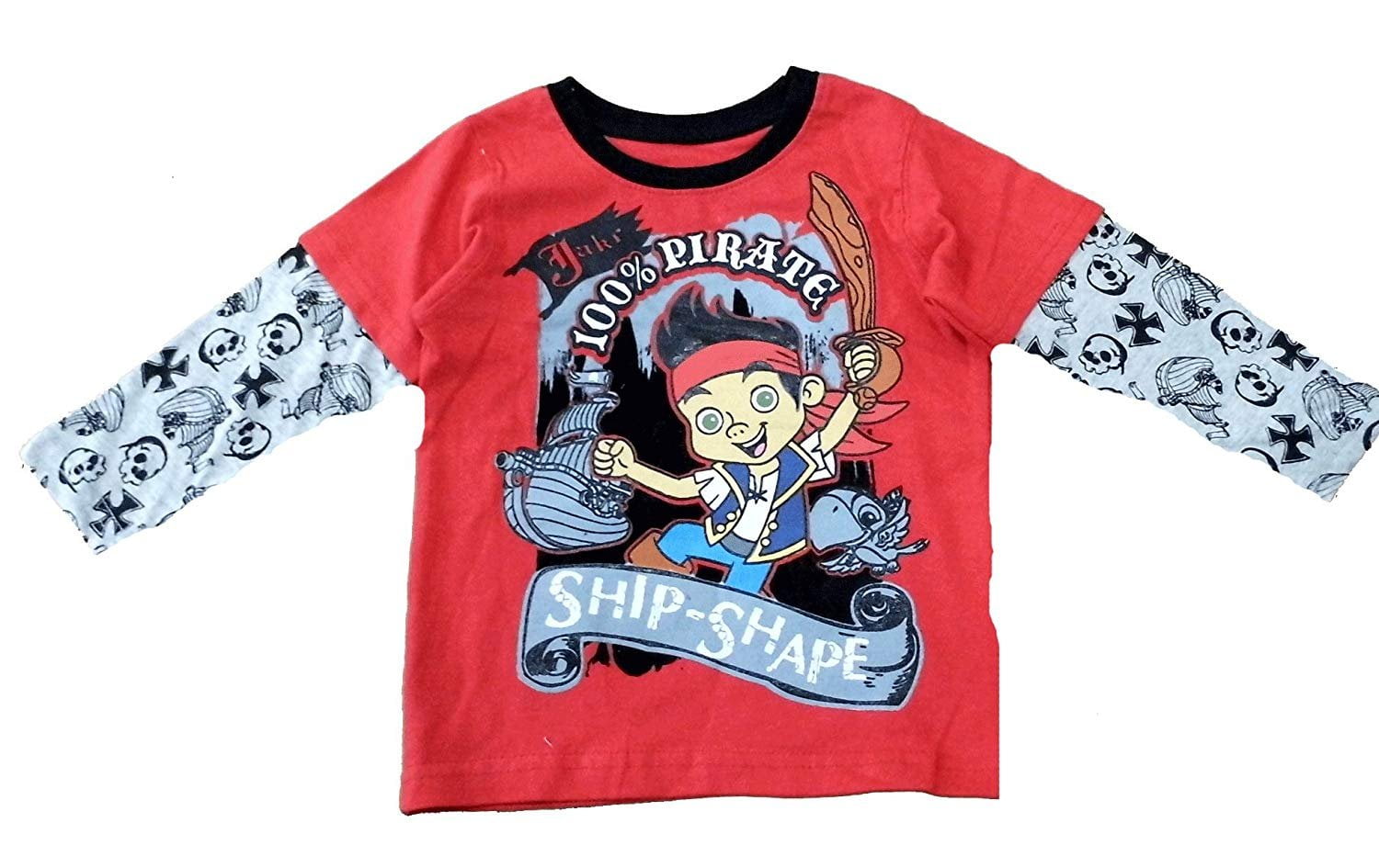 Boys Disney Jake and the Neverland Pirates T Shirt Top Ages 1-6 Years New Gift 