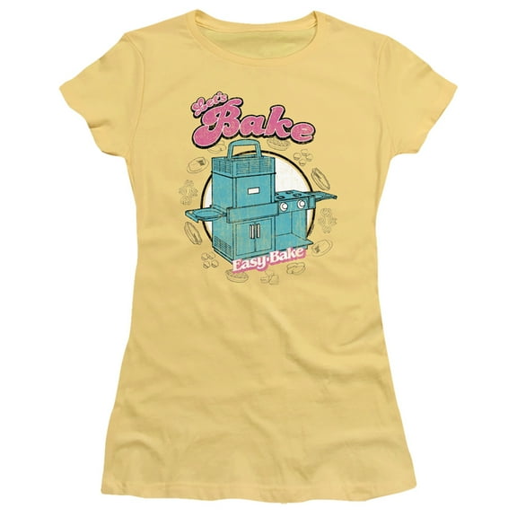 Easy Bake Oven Lets Bake S/S Junior Women's T-Shirt Sheer Banana