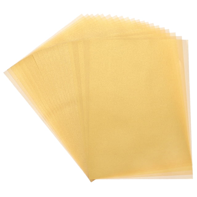 Uxcell 20 Sheet Gold Transparency 11.7" x 8.2" Printable Vellum Paper
