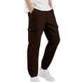 thumbnail image 6 of Eiyaclvo Boys Cargo Jogger Sweatpants Elastic Waist Straight Leg Cinch Bottom Back to School Pants Kids Baggy Casual Hiking Outdoor Cargo Sweatpant with Multi Pockets, 6 of 9