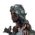 thumbnail image 4 of Napco Resin Constructed Sitting Fairy w/ Bird Outdoor Garden Statue, Bronze, 4 of 6