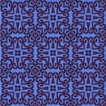 thumbnail image 1 of Ahgly Company Tapis d'Intérieur Lavable à la Machine, Carré, Transitionnel, Ruban Bleu Bleu, Tapis de Zone, 4 Pieds Carré, 1 of 7