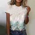 thumbnail image 2 of FamilyThread Womens Graphic Tees Fashion Short Sleeve Crew Neck Summer Tops Vintage Printed Loose Casual T Shirts, 2 of 5