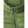 thumbnail image 3 of Hat and Beyond Mens Sleeveless Classic Solid Zip Puffer Ultra Lightweight Down Vest (Medium, Forest Green), 3 of 7