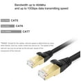 thumbnail image 4 of Tianle Cat 7 Ethernet Cable, Cat7 Gigabit Lan Network RJ45 High-Speed Patch Cord Flat 10Gbps 600Mhz/s SFTP Internet Cable for Xbox,PS4,PS3,Modem,Router,LAN,Switch (Flat White, 3M/10FT), 4 of 6