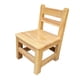 thumbnail image 1 of Silla de madera para niños, otomana completamente ensamblada con respaldo, cómoda para jóvenes. Altura del asiento 25cm, 1 of 9
