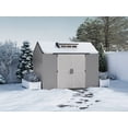 thumbnail image 7 of Rubbermaid Large Resin Outdoor Storage Shed, 10.5 x 7 ft., Gray, with Substantial Space for Home/Garden/Back-Yard/Lawn Equipment, 7 of 7