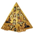 thumbnail image 1 of 12pcs Ancient Egyptian Removable Miniature Figurine Set w/ Pyramid Display- King Tut, Nefertiti, Anubis, Isis, Bastet, Horus, 1 of 9