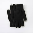 thumbnail image 5 of AWZXDE Women's Winter Thickened Screen Gloves - Knitted Wool for Cold Riding - Warm and Comfortable Mittens for Outdoor Activities Black,One Size, 5 of 5