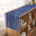 thumbnail image 6 of Table Runners 70 Inches Long Dress Scarves, Vintage Wave Lines Farmhouse Coffee/Dining/Kitchen Table Decor, Holiday Table Runner, Classic Minimalist Striped Navy Blue 13x70 Inch, 6 of 9