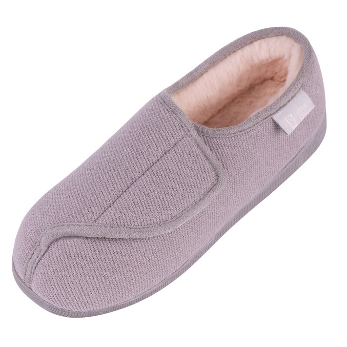 LongBay Women's Adjustable Diabetic Slippers Memory Foam Arthritis