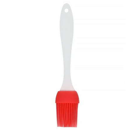 

2 PCS Silicone Basting Brush Clear Handle Heat Resistant Pastry Pancake BBQ Oil Brush Butter Baking Tool Red Red