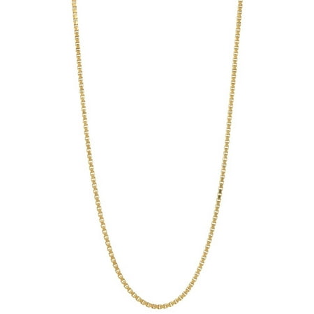 Pori Jewelers 18kt Gold-Plated Sterling Silver 2mm Box Chain Men's Necklace, 30