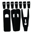 thumbnail image 6 of CIMAXIC 10Pcs Velvet Pants Hanger Clips Black Soft Flocked Clips for Skirt Hangers, 6 of 8