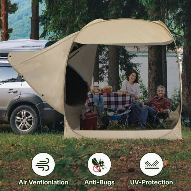 Rear car tent 1-2 people Vanit car awning pop-up tent freestanding
