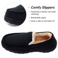 thumbnail image 3 of Zapatillas Vonair Mocasín para hombre, interior y exterior, color negro, talla 11US, 3 of 5