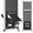 White-Vertical: 31''-42''H, variant on Ventilated Pet Door For Window Fits 22"-28.5" Width 2-mintall | Aluminum Frame + Stainless Steel Breathable-proofic Closure Catert
