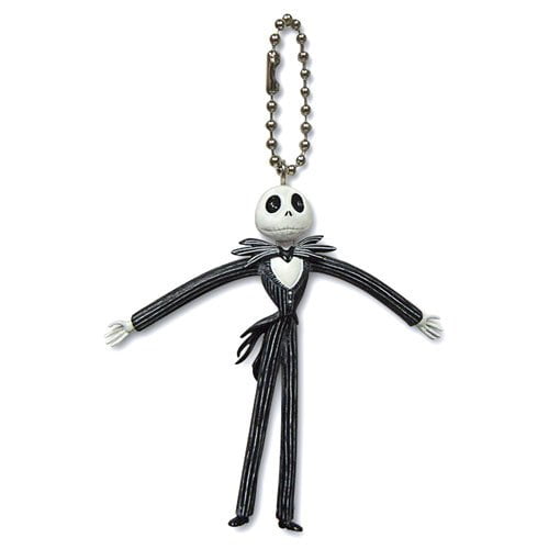Disney Nightmare Before Christmas Bendable Keychain Jack Skellington