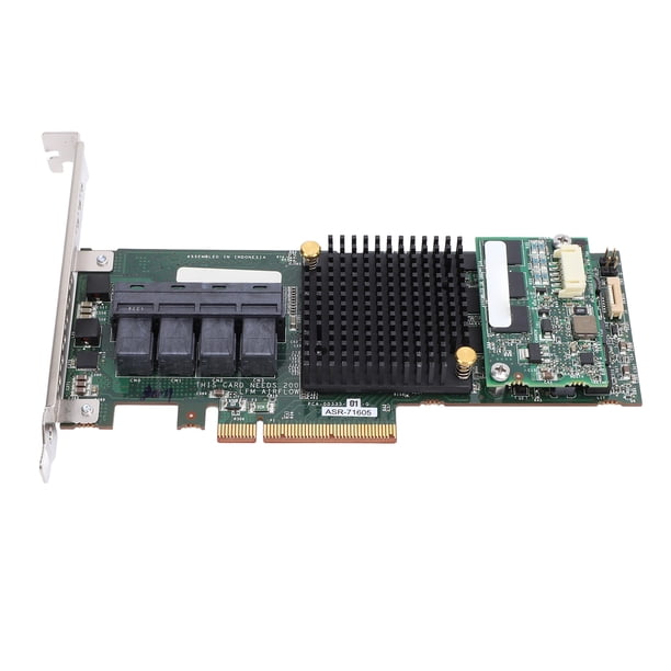 Tarjeta De Matriz SAS, PCIe X8 1 GB De Caché 6 GB Tarjeta Controladora RAID SAS ASR 71605 Para Aumentar La Capacidad De Expansión