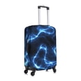 thumbnail image 3 of Gaeub Blue Lightning Elastic Luggage Cover with Concealed Zipper Dust-Proof Luggage Cover Protector - 18-32 inch - Large, 3 of 9