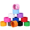 thumbnail image 1 of 12 Pcs Slap Bracelets Solid Color Slap Wristbands Party Favors Paper Wrapping Slap Bracelets, 1 of 5