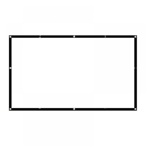 16:9 HD Projection Screen Portable Folding Anti-crease Indoor Outdoor Projector Movie Screen Suitable For Home Theater Projectors, Movie, Gaming, Office 100"
