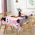 thumbnail image 2 of Duangreer Pink Halloween Rectangle Tablecloth, Party Decors Washable Table Cover with Waterproof Wrinkle Resistant, 60 x 120 Inch, 2 of 5