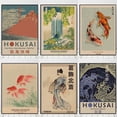 thumbnail image 4 of Póster de arte japonés con diseño de loto y pez dorado de Hokusai Ohara Koson, arte de pared japonés, pintura en lienzo retro, decoración para sala de estar, sin marco, 4 of 5