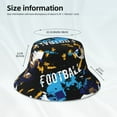 thumbnail image 4 of Vsdgher Football Print Bucket Hat for Men&Women Bucket Hat Reversible Summer Double-Side-Wear Travel Gardening, Beach, Camping, Hiking, Fishing Cap, 4 of 5