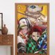 thumbnail image 4 of Cortina de puerta semiopaca con patrón de patchwork de dos piezas de Demon Slayer, cortinas opacas decorativas para dormitorio, sala de estar, decoración de habitación de niños, 34 x 56 pulgadas,, 4 of 7