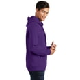 thumbnail image 3 of Port & Company Fan Favorite Fleece Pullover Hooded Sweatshirt-3XL (Team Purple), 3 of 6