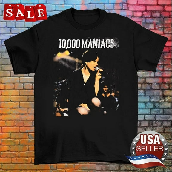 RARE 10000 Maniacs band album Short Sleeve Adult Unisex T-Shirt All Size MK066