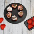 thumbnail image 3 of 12 Piece Silicone Baking Cup Cupcake Lined With Non-stick Pastry Muffin Liner Mold Heart-shaped 2.75inch Mini Cake Silicone Mold $reusab, 3 of 5