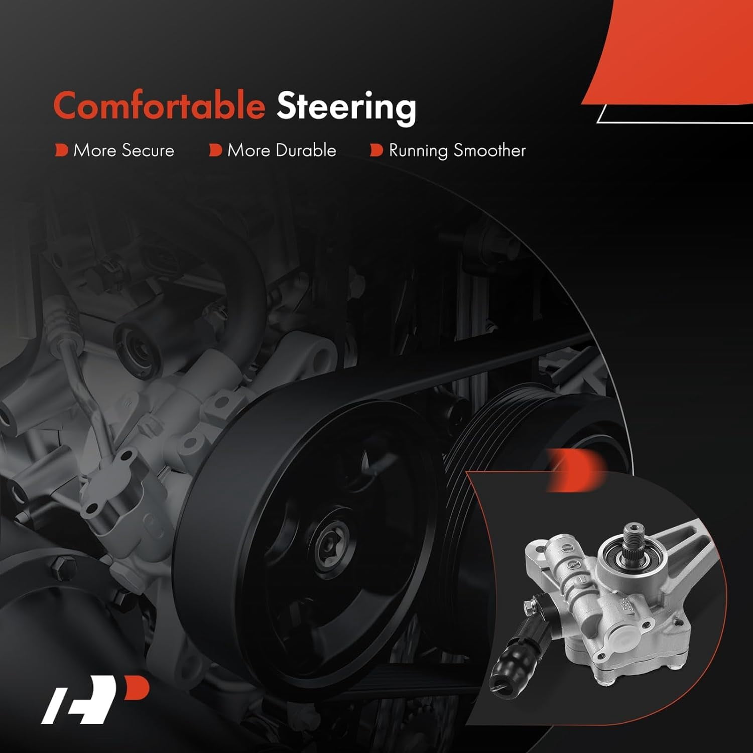 A-Premium Power Steering Pump Replacement for 2005-2010 Honda Odyssey 2007-2013 Acura MDX 3.7L
