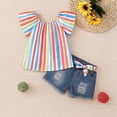thumbnail image 2 of Soepste Girl Outfit 5T Girl Clothes Toddler Girls Summer Outfit Top And Shorts Clothing Set, 2 of 5