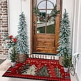 thumbnail image 2 of Merry Christmas Tree Door Mat 30 X 17 Inch Christmas Doormat Indoor Outdoor Entrance Floor Rug Non Slip Winter Christmas Decor Rubber Welcome Mats, 2 of 6