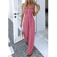 thumbnail image 6 of PRETTYGARDEN Jumpsuits for Women Dressy Summer Sleeveless Travel One Piece Outfits Spring Casual Wide Leg Pants Rompers, 6 of 7