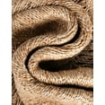 thumbnail image 4 of Unique Loom Braided Jute Collection Area Rug - Floral (4' 1" Round Natural), 4 of 7