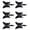 Black, variant on lanema 6 Pieces Ornamental Butterfly Hooks Zinc Alloy Wall Mount Hanger for Living Room/Bathroom/Kitchen/Bedroom